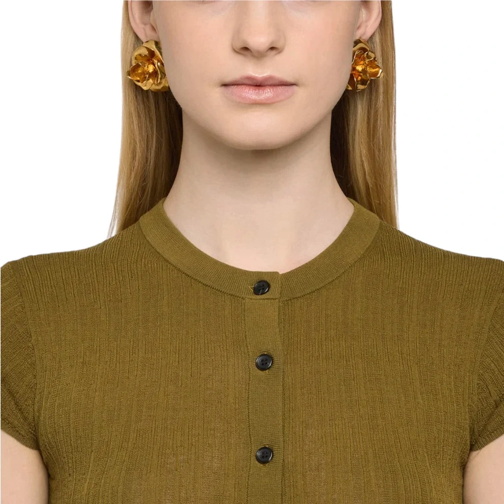 JENNIFER BEHR Tansy Earrings in Gold - Picture 3 of 12